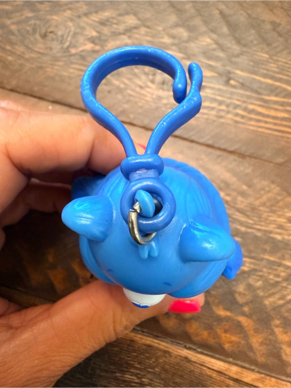 Champ Care Bear Carebear keychain collectible GUC 3.5” moveable arms legs - Picture 6 of 8